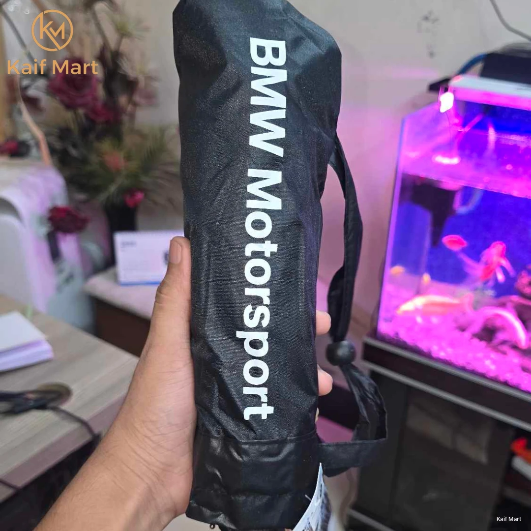 BMW 12 RIB (Inner 2:1 Fiber rib) Umbrella Silver/Golden Handle