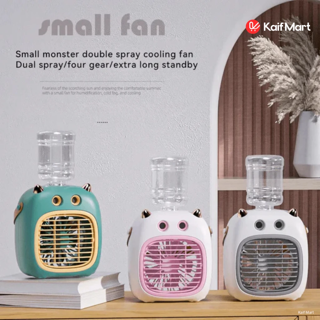 New Small Monster Dual Spray Desk Fan